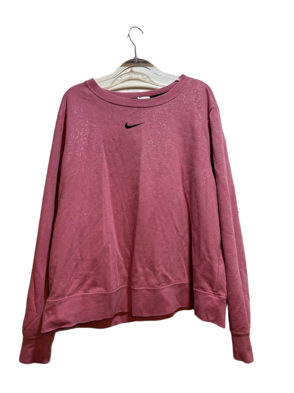 Nike Sparkle Pink Crewneck Sweatshirt size 1X GUC